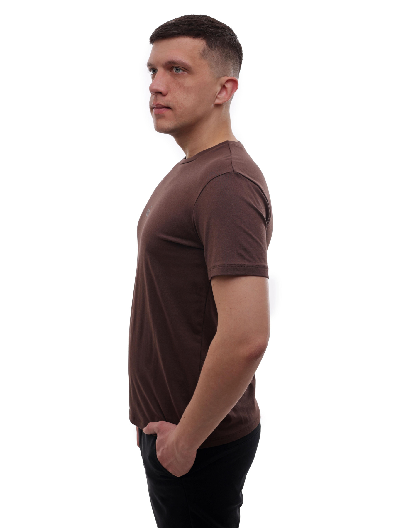 Футболка мужская Тёмно-коричневый STREAM модель 704204 Фото
