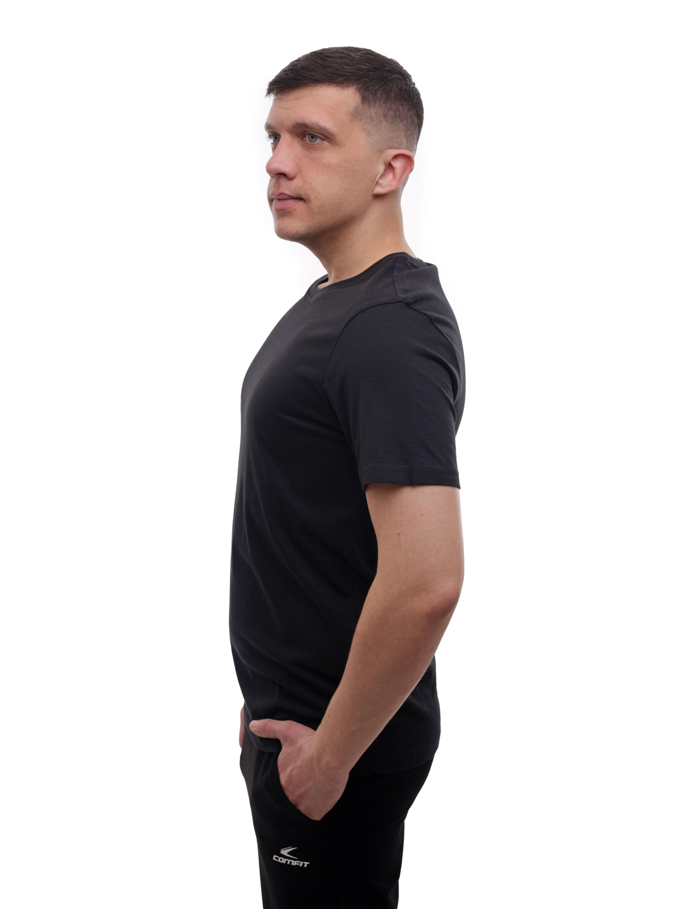 Футболка чоловіча Чорний BEKI модель 718123 Фото