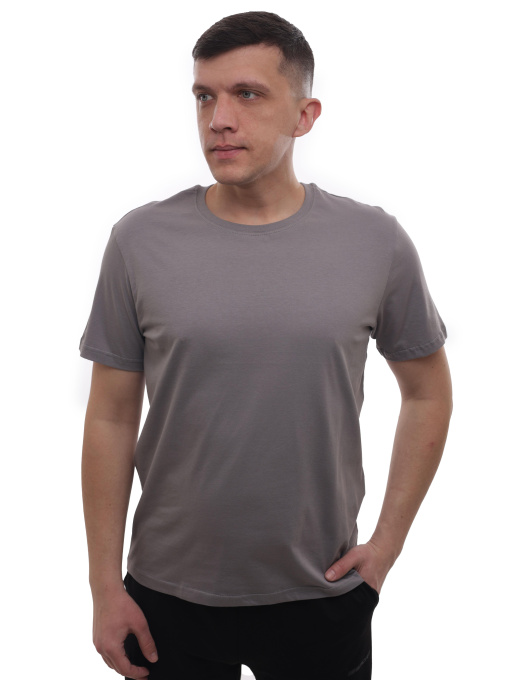 Футболка мужская Светло-серый BEKI модель 718127 Фото