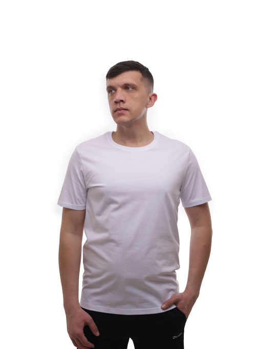 Футболка чоловіча Білий BEKI модель 718145 Фото