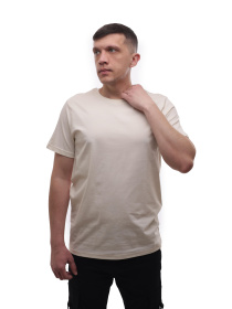 Футболка мужская Бежевый BEKI модель 718157 Фото