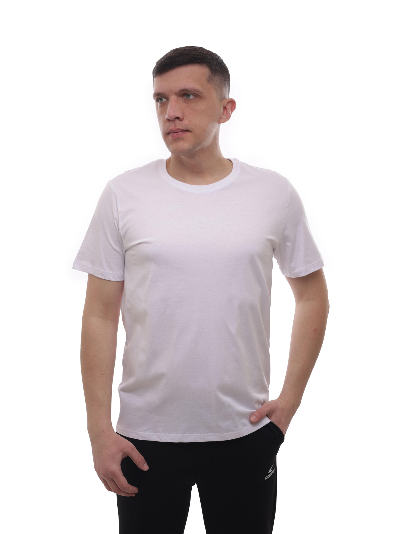 Футболка чоловіча Білий BEKI модель 719447 Фото