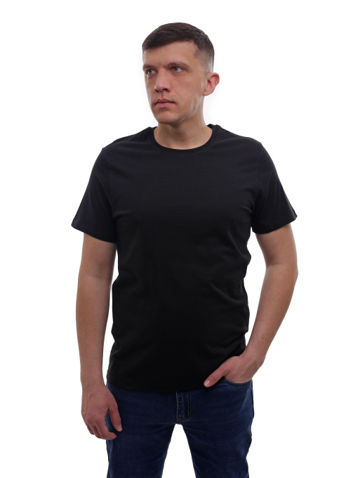 Футболка чоловіча Чорний BEKI модель 719448 Фото