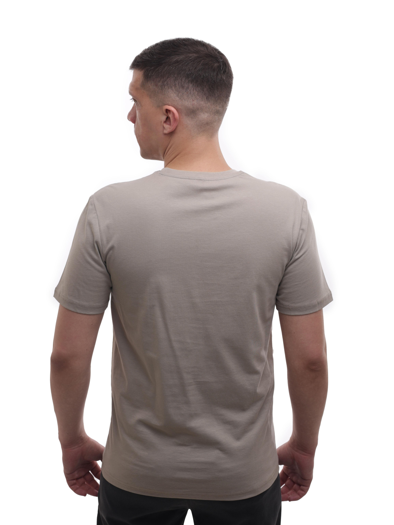 Футболка мужская Бежевый BEKI модель 719450 Фото