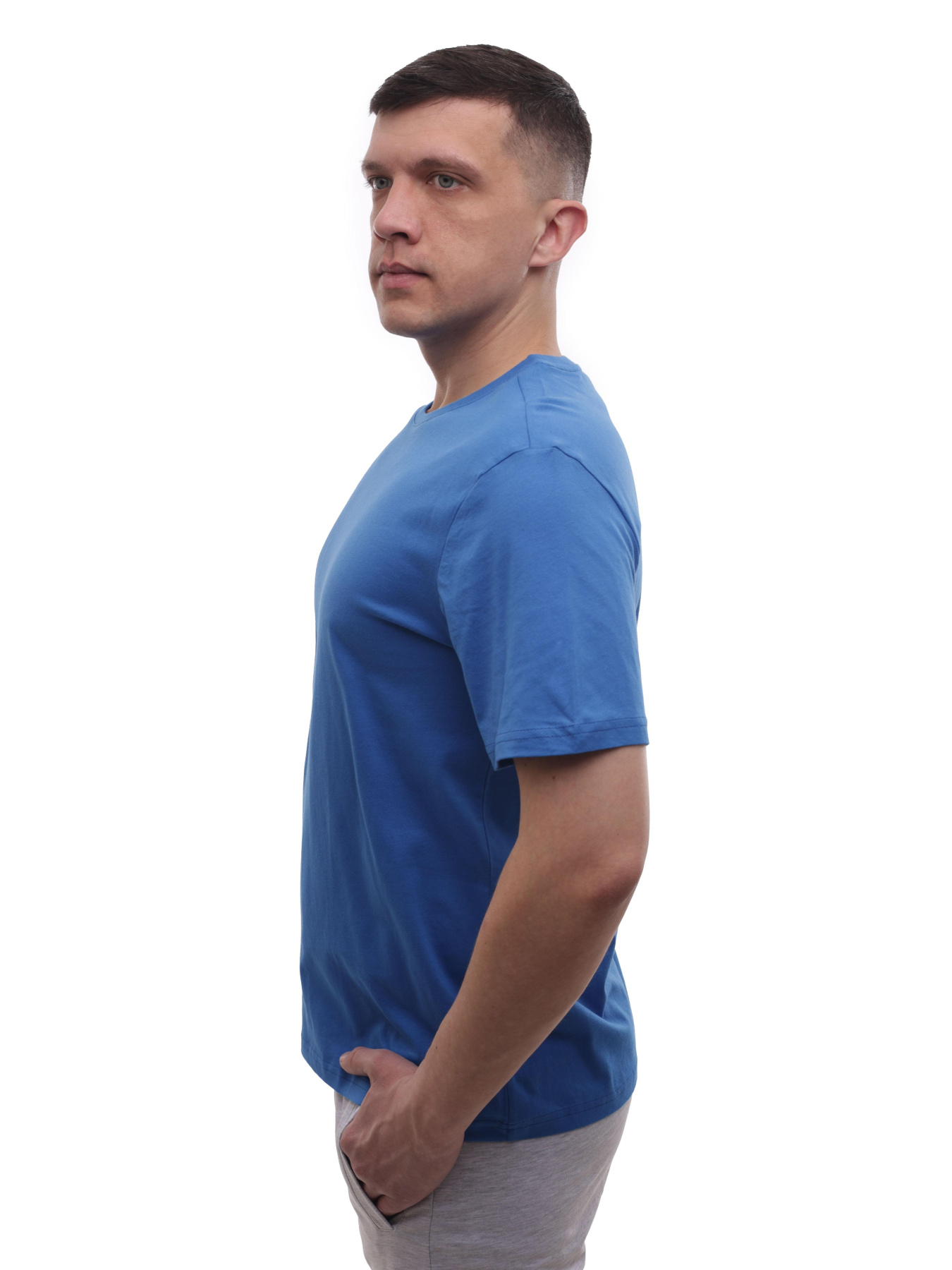 Футболка мужская Синий BEKI модель 719452 Фото