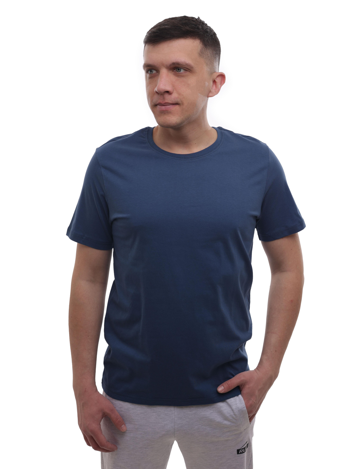Футболка мужская Тёмно-синий BEKI модель 719453 Фото