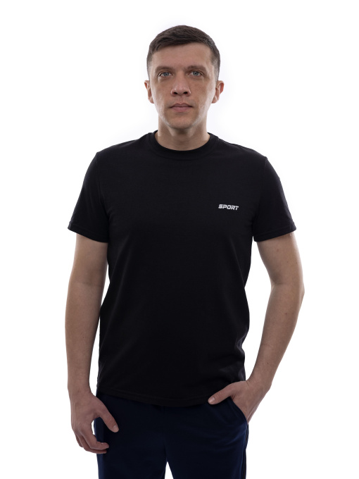 Футболка мужская Чёрный LUMO модель 701653 Фото