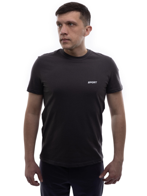 Футболка мужская Тёмно-серый LUMO модель 701654 Фото