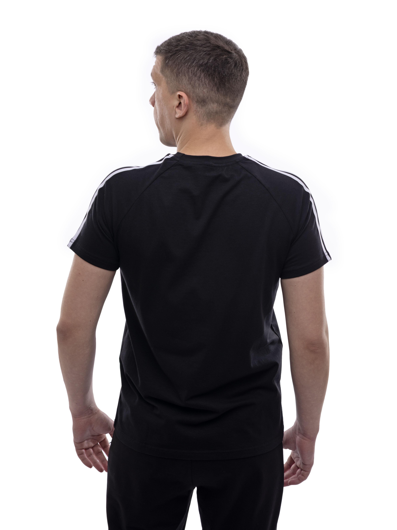 Футболка мужская Белый/чёрный STREAM модель 701813 Фото