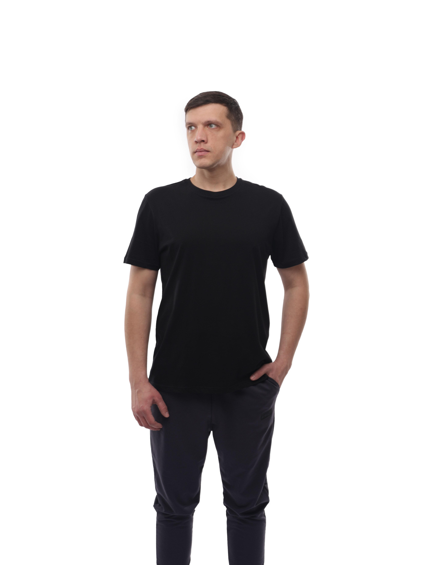 Футболка чоловіча Чорний BEKI модель 705539 Фото