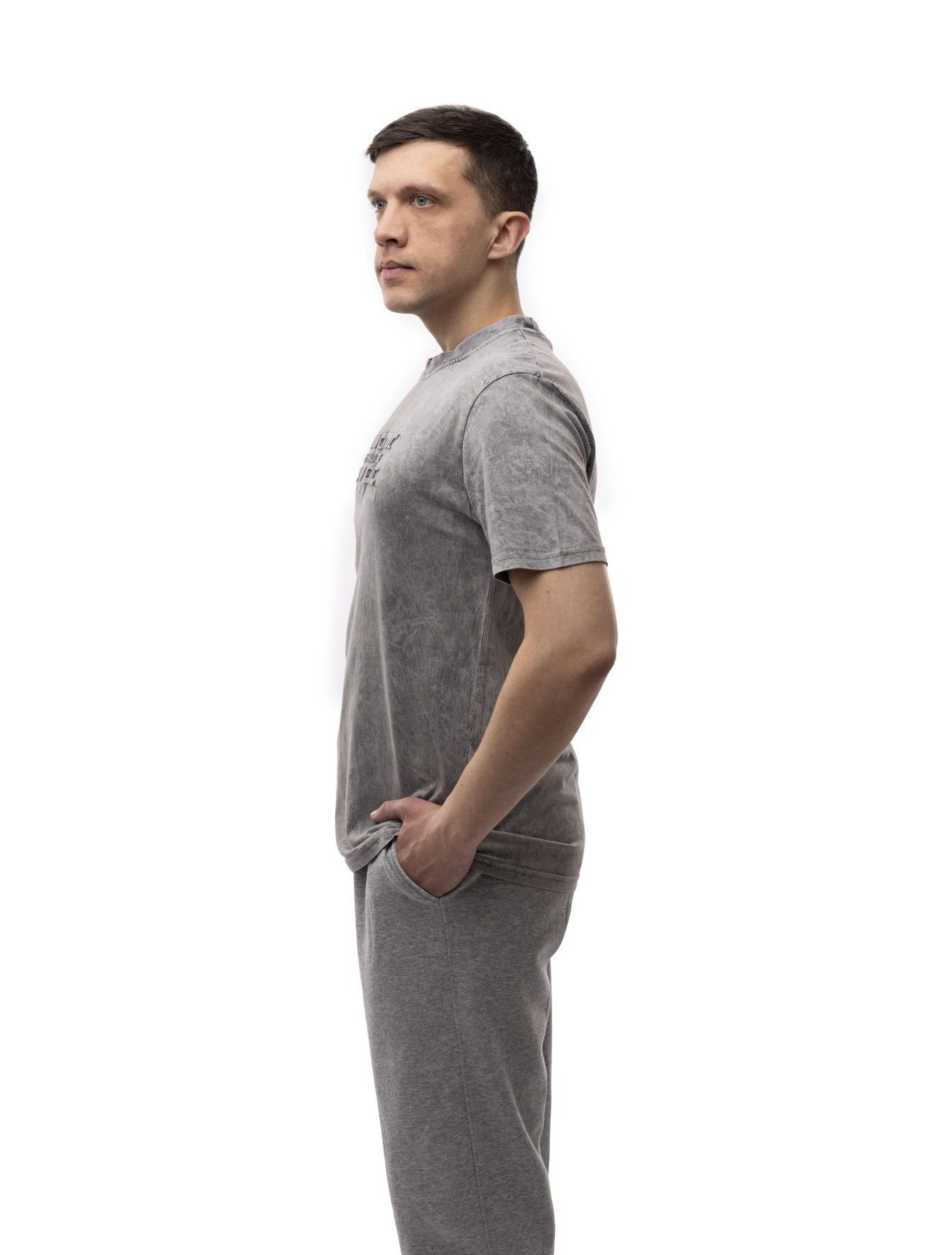 Футболка мужская Светло-серый LUMO модель 718363 Фото