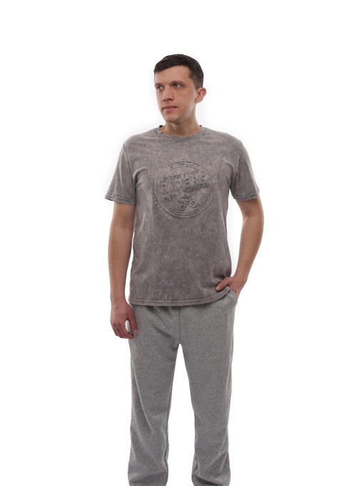 Футболка мужская Светло-серый LUMO модель 720125 Фото