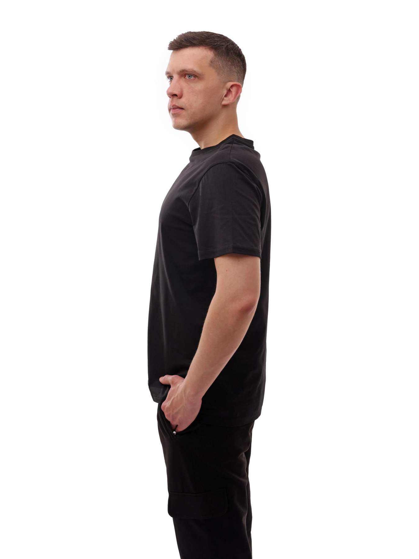 Футболка чоловіча Чорний BEKI модель 705410 Фото