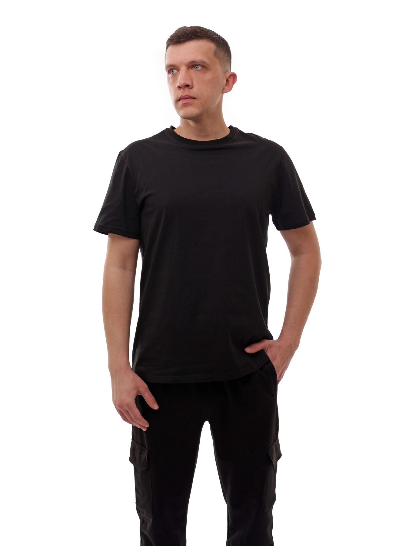 Футболка чоловіча Чорний BEKI модель 705410 Фото