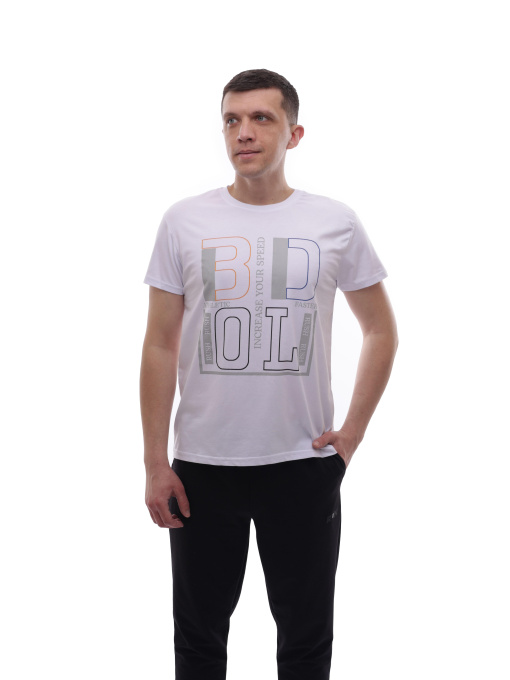 Футболка мужская Белый LUMO модель 721773 Фото