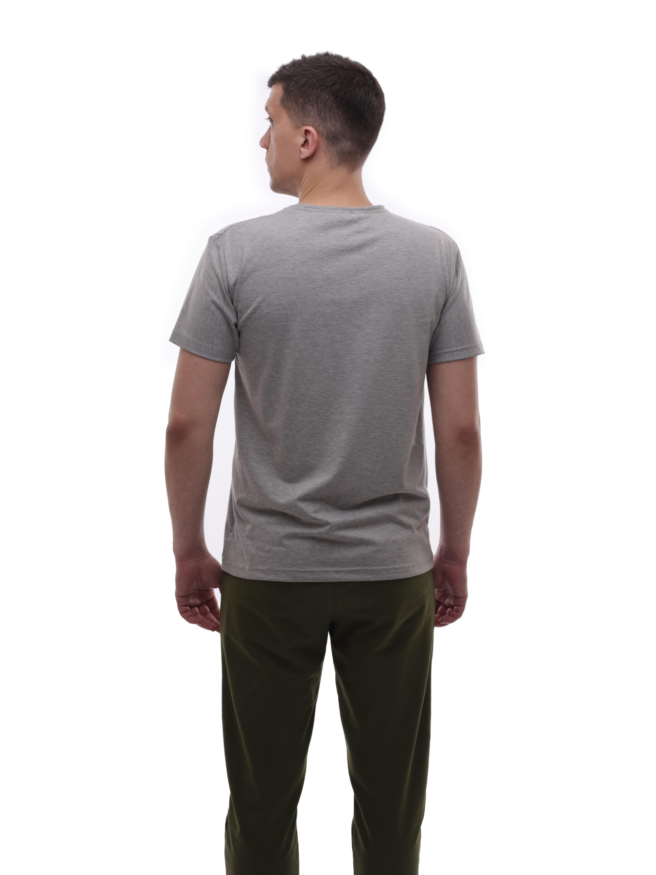 Футболка мужская Светло-серый LUMO модель 722433 Фото