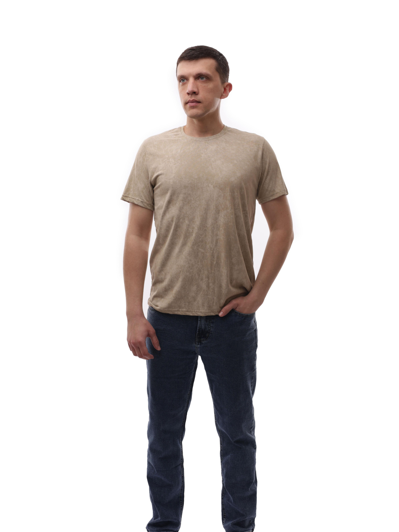 Футболка чоловіча Бежевий STREAM модель 708452 Фото