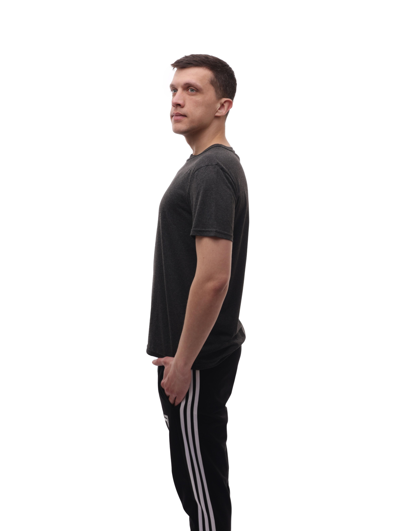 Футболка мужская Тёмно-серый STREAM модель 714316 Фото