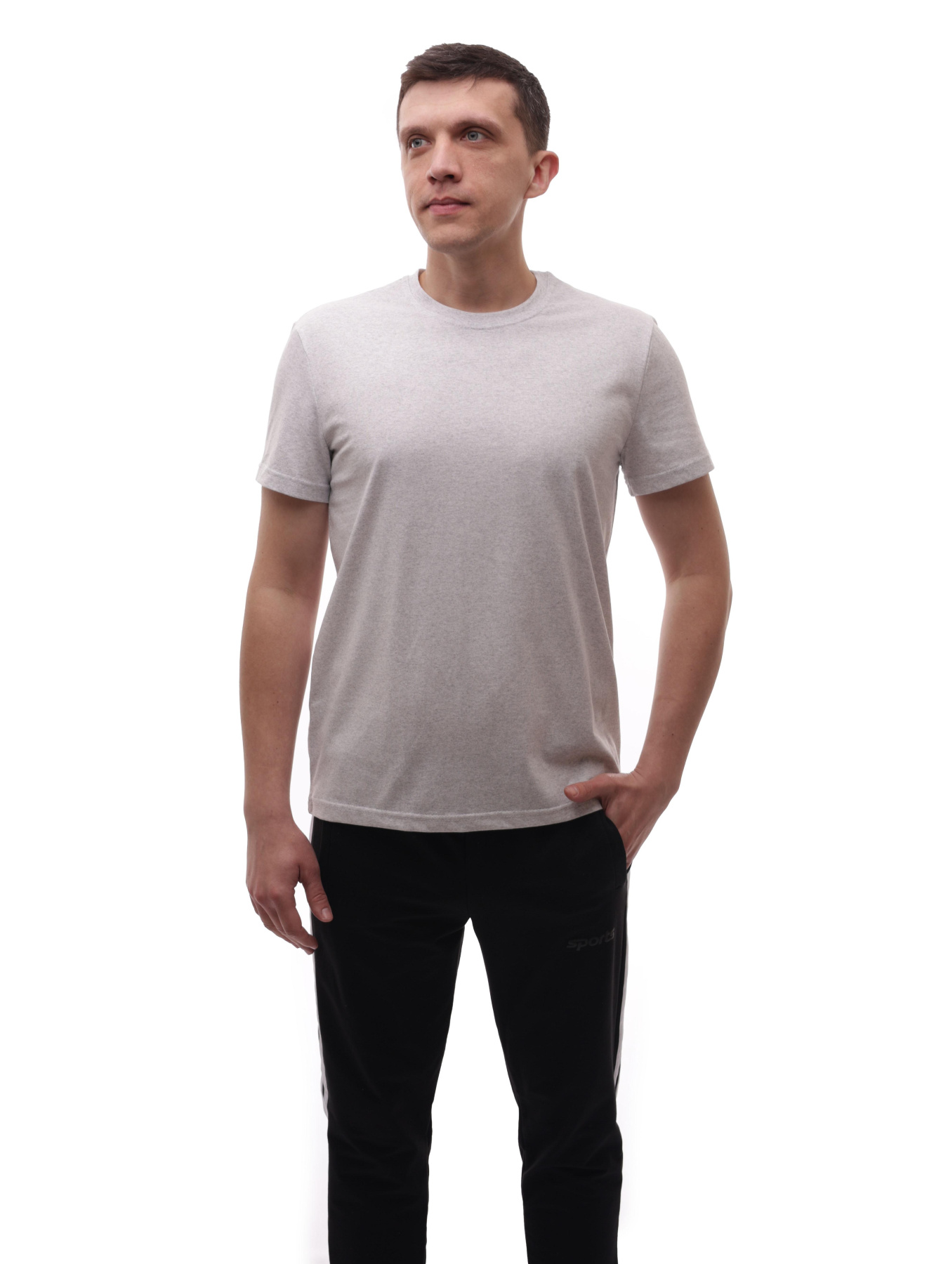 Футболка чоловіча Світло-сірий STREAM модель 714317 Фото