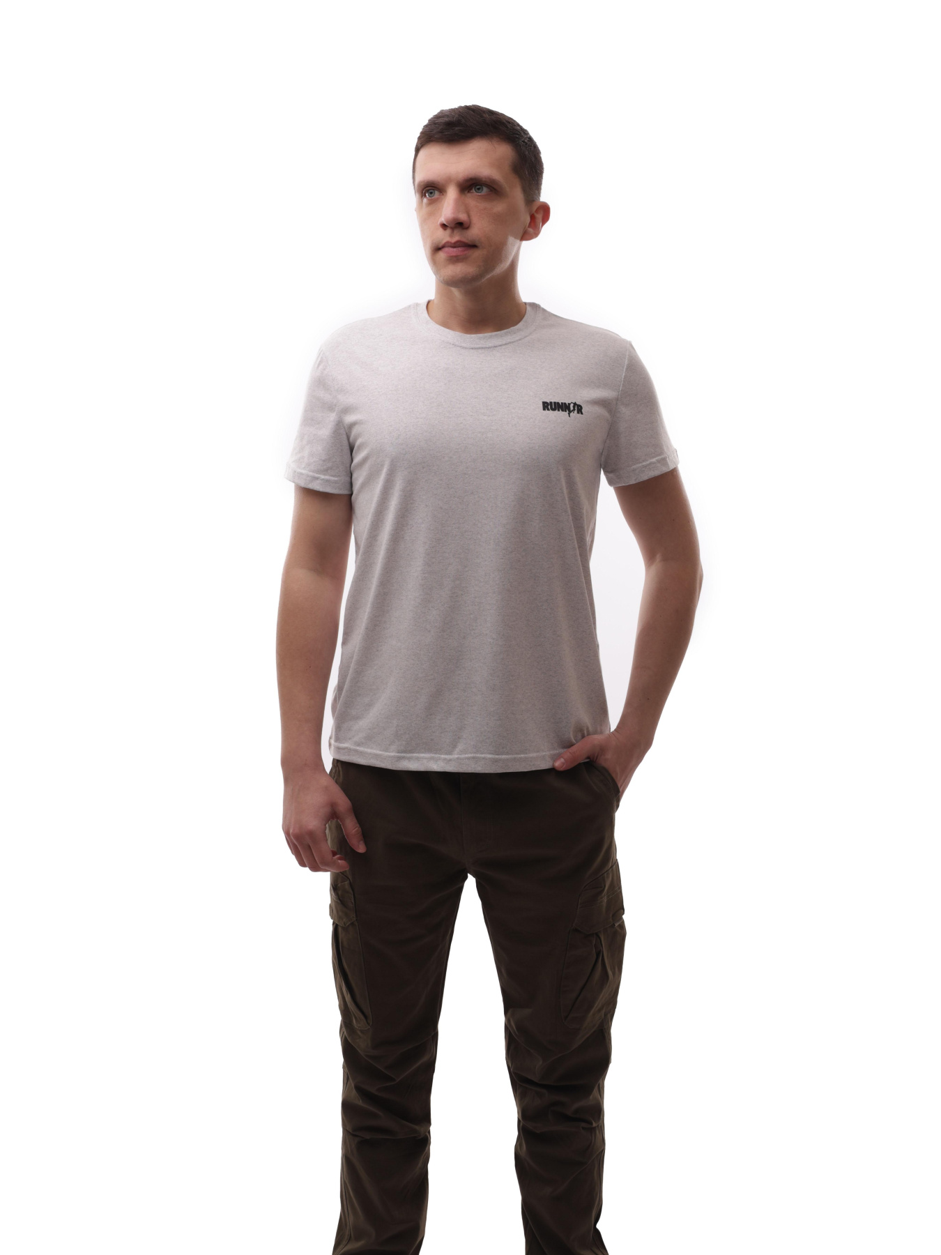 Футболка чоловіча Світло-сірий STREAM модель 714324 Фото