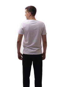 Футболка мужская Белый TREND LINE модель 717887 Фото
