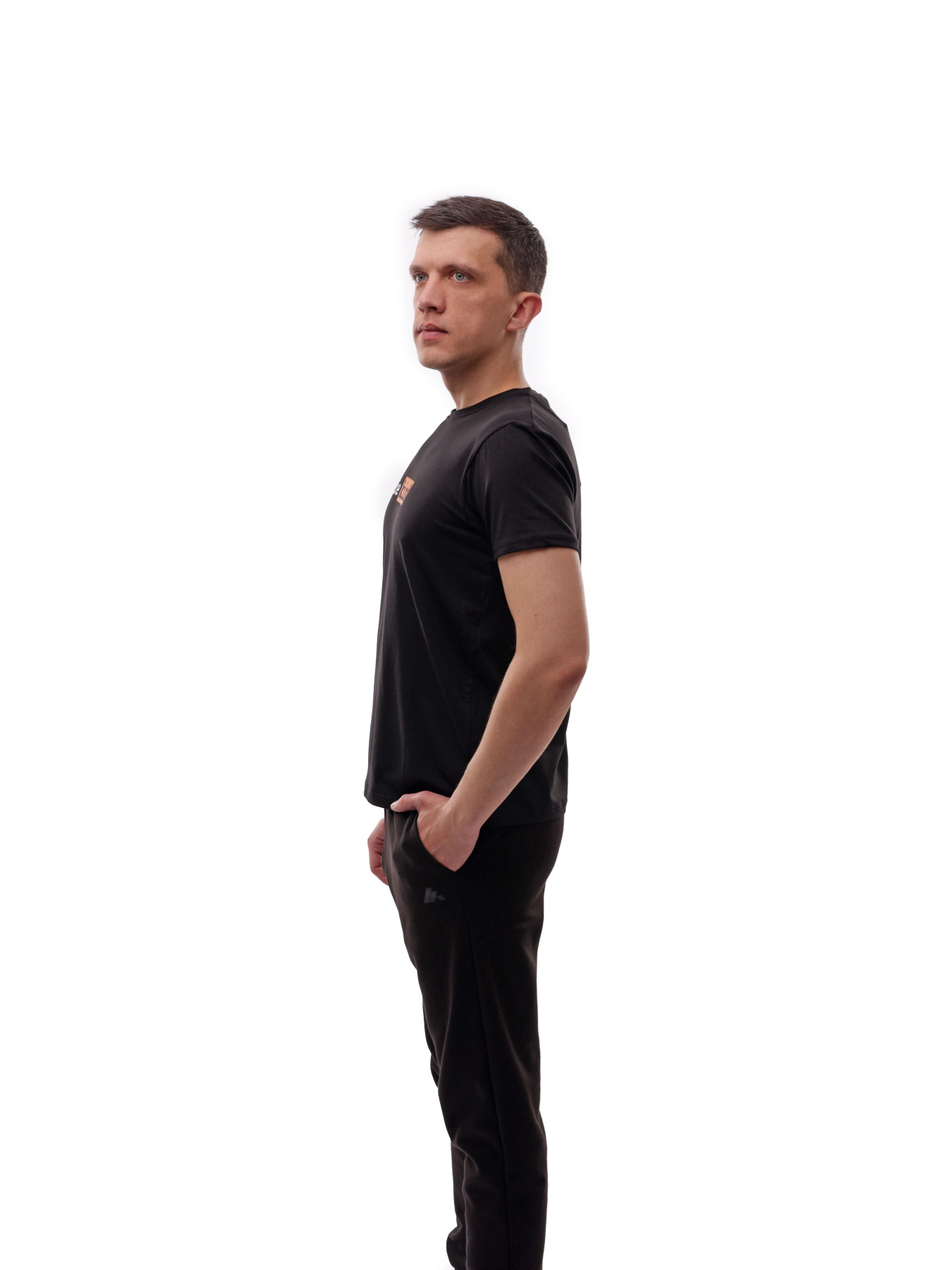 Футболка мужская Чёрный TREND LINE модель 717891 Фото