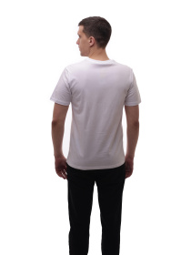 Футболка чоловіча Білий BEKI модель 724864 Фото