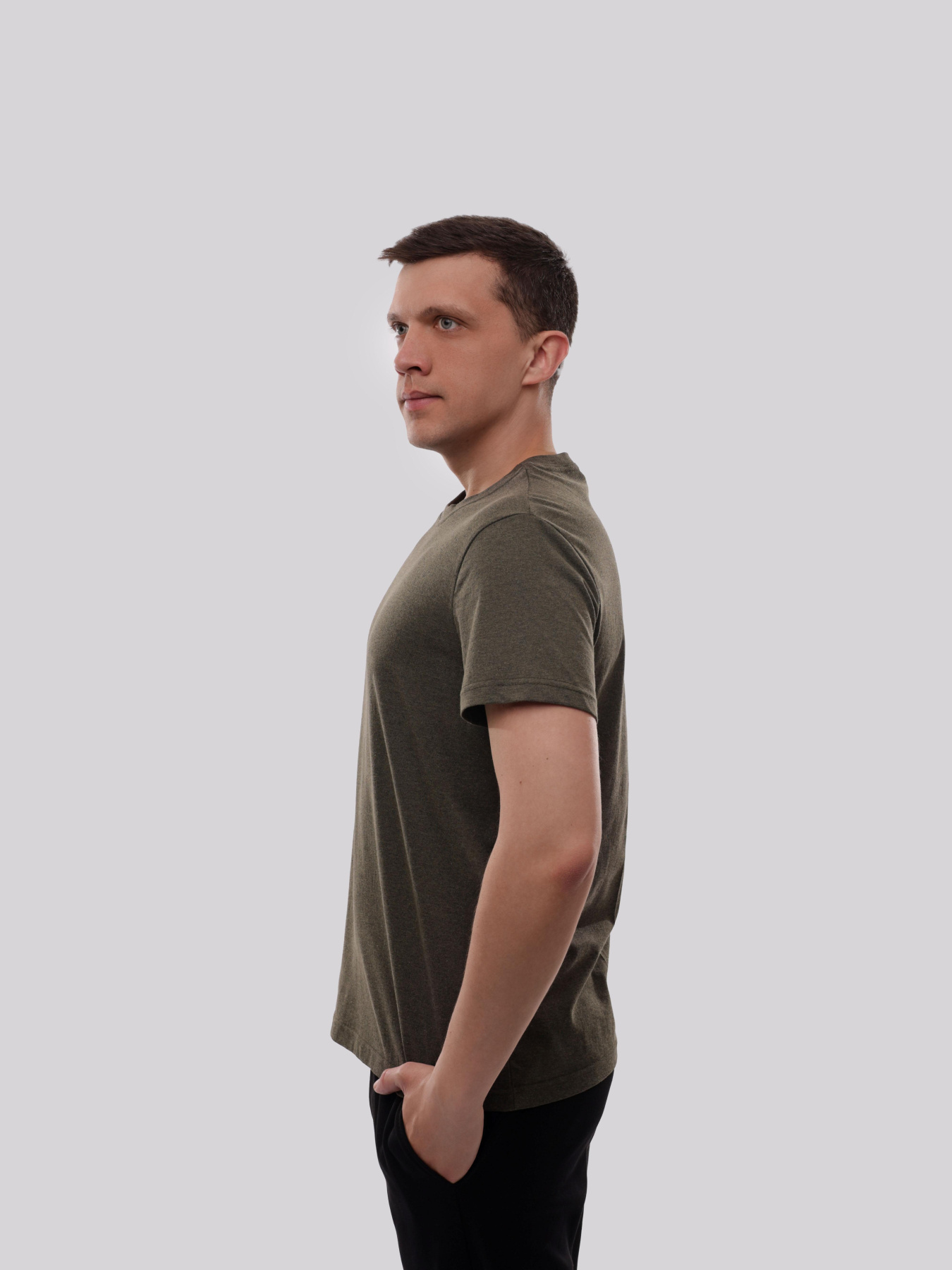 Футболка мужская Хаки STREAM модель 701545 Фото