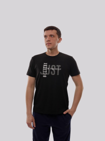 Футболка мужская Чёрный TREND LINE модель 717883 Фото