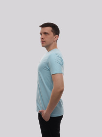Футболка мужская Голубой TREND LINE модель 717884 Фото