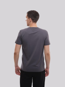 Футболка мужская Тёмно-серый TREND LINE модель 717886 Фото