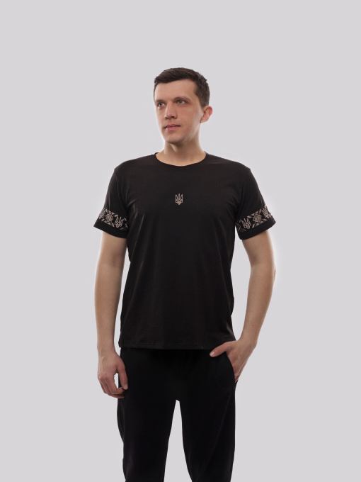 Футболка чоловіча Чорний ЛОТОС модель 719807 Фото