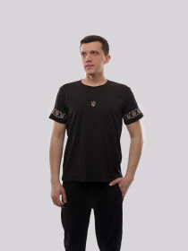 Футболка чоловіча Чорний ЛОТОС модель 719807 Фото