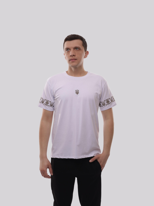 Футболка чоловіча Білий ЛОТОС модель 719808 Фото