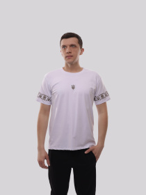 Футболка чоловіча Білий ЛОТОС модель 719808 Футболка чоловіча Білий ЛОТОС модель 719808 Фото