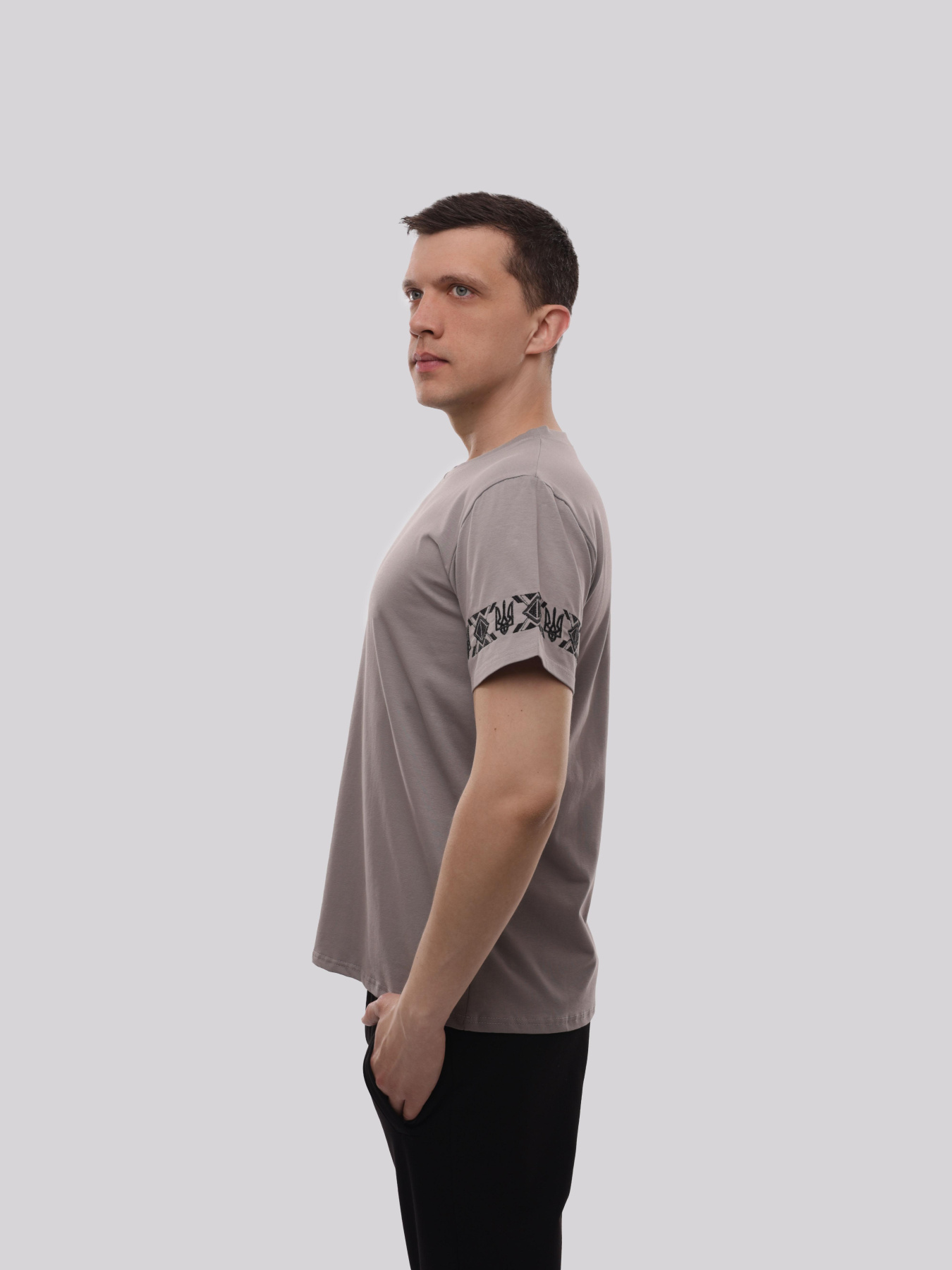 Футболка чоловіча Сірий ЛОТОС модель 719809 Фото