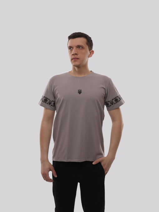 Футболка чоловіча Сірий ЛОТОС модель 719809 Фото