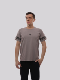 Футболка чоловіча Сірий ЛОТОС модель 719809 Фото