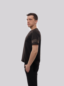 Футболка чоловіча Чорний ЛОТОС модель 719812 Фото