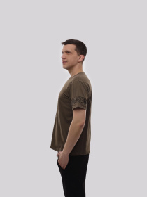 Футболка чоловіча Хакі ЛОТОС модель 719815 Фото