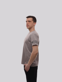 Футболка чоловіча Сірий ЛОТОС модель 719818 Футболка чоловіча Сірий ЛОТОС модель 719818 Фото