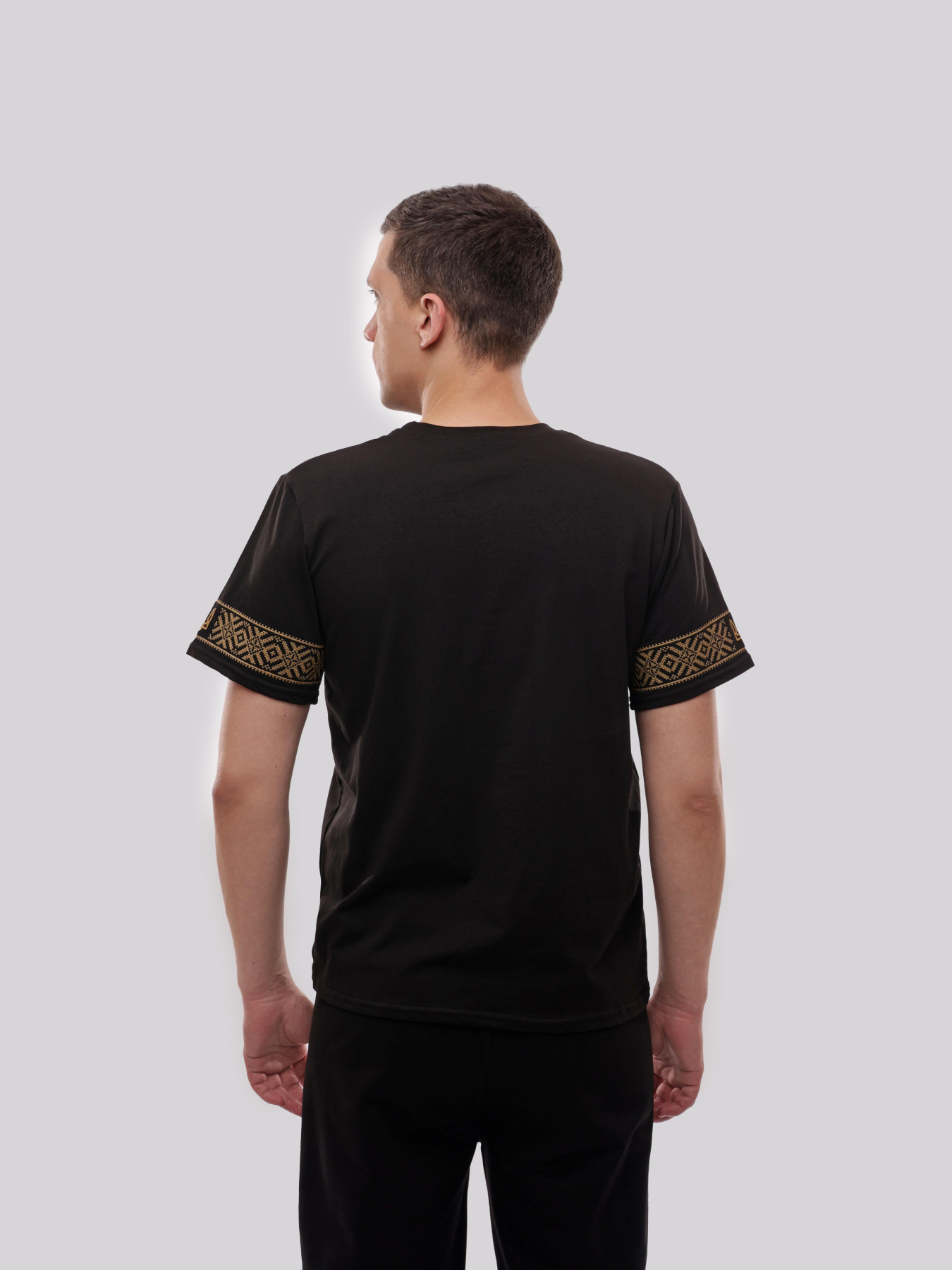 Футболка мужская Чёрный ФИОНА модель 719821 Фото