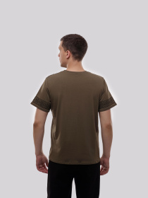 Футболка чоловіча Хакі ФІОНА модель 719822 Футболка чоловіча Хакі ФІОНА модель 719822 Фото