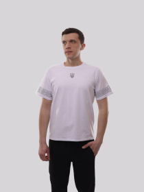 Футболка чоловіча Білий ФІОНА модель 719823 Футболка чоловіча Білий ФІОНА модель 719823 Фото