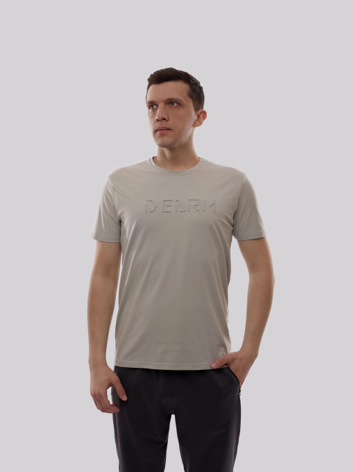 Футболка мужская Светло-серый TREND LINE модель 720423 Фото