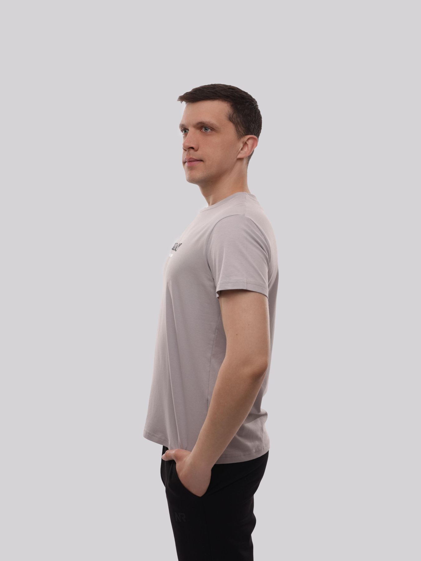 Футболка мужская Серый ADRIAN модель 721835 Фото