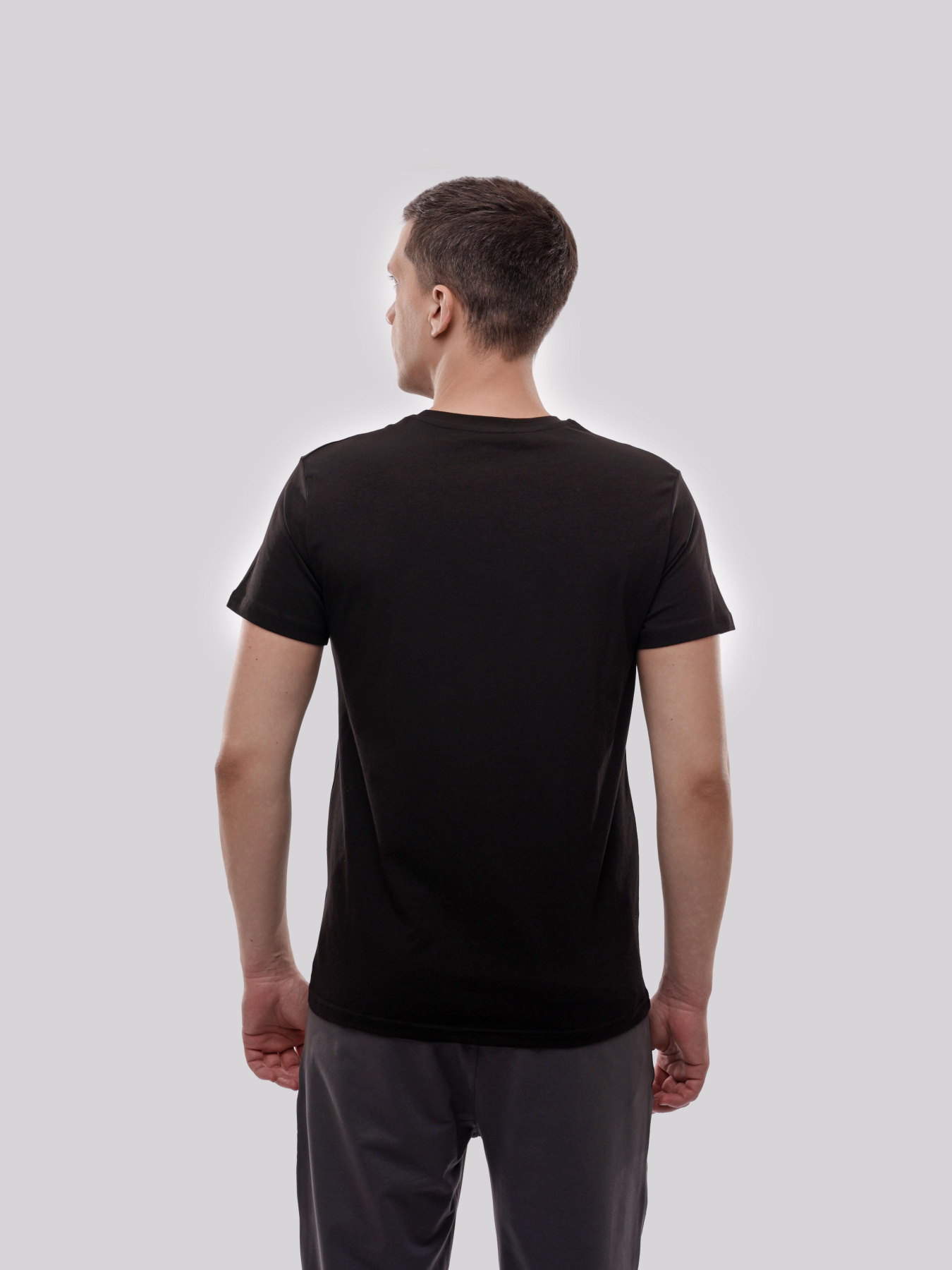 Футболка мужская Чёрный ADRIAN модель 721840 Фото