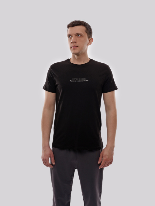 Футболка чоловіча Чорний ADRIAN модель 721840 Фото