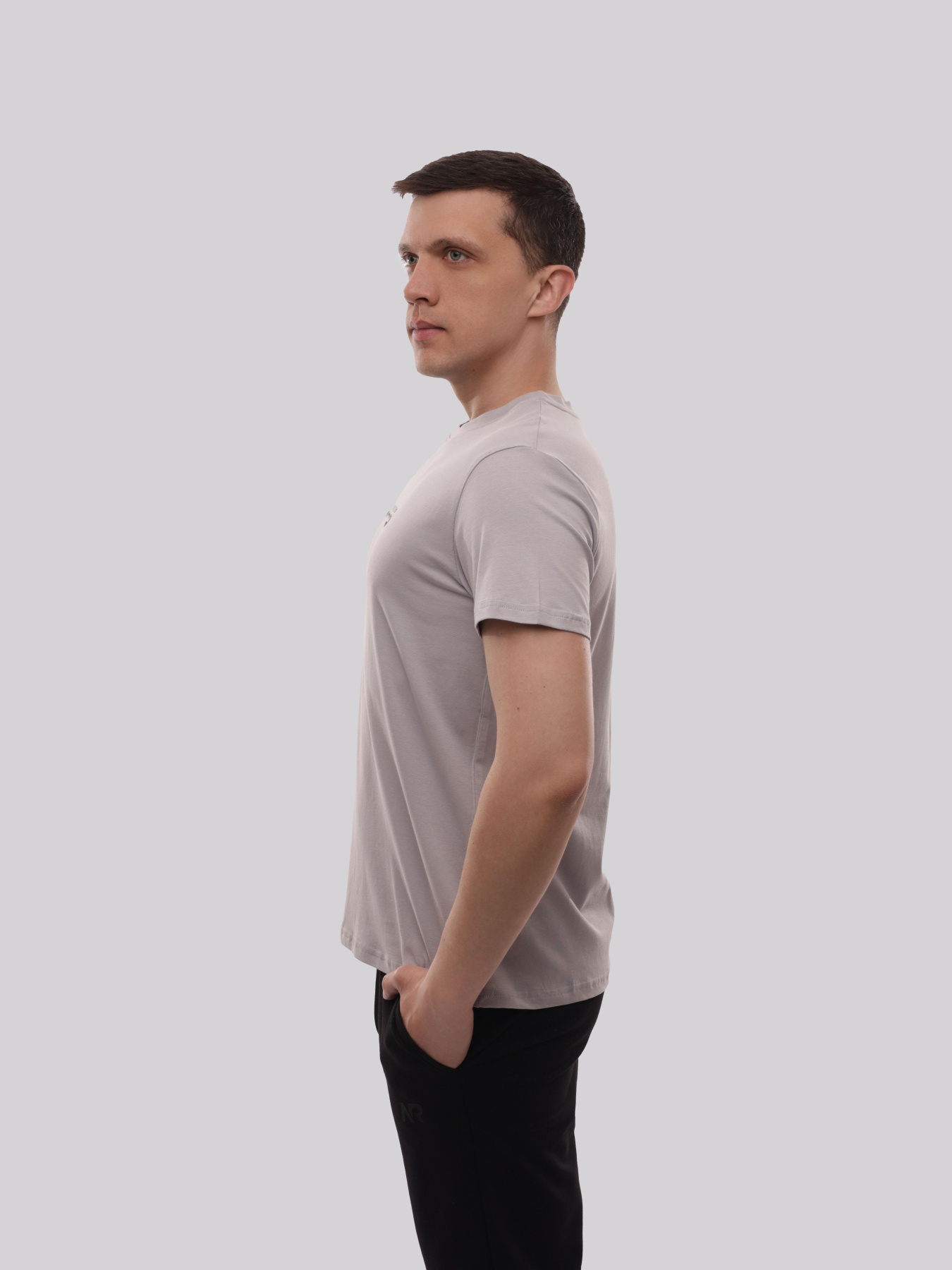 Футболка мужская Серый ADRIAN модель 721843 Фото