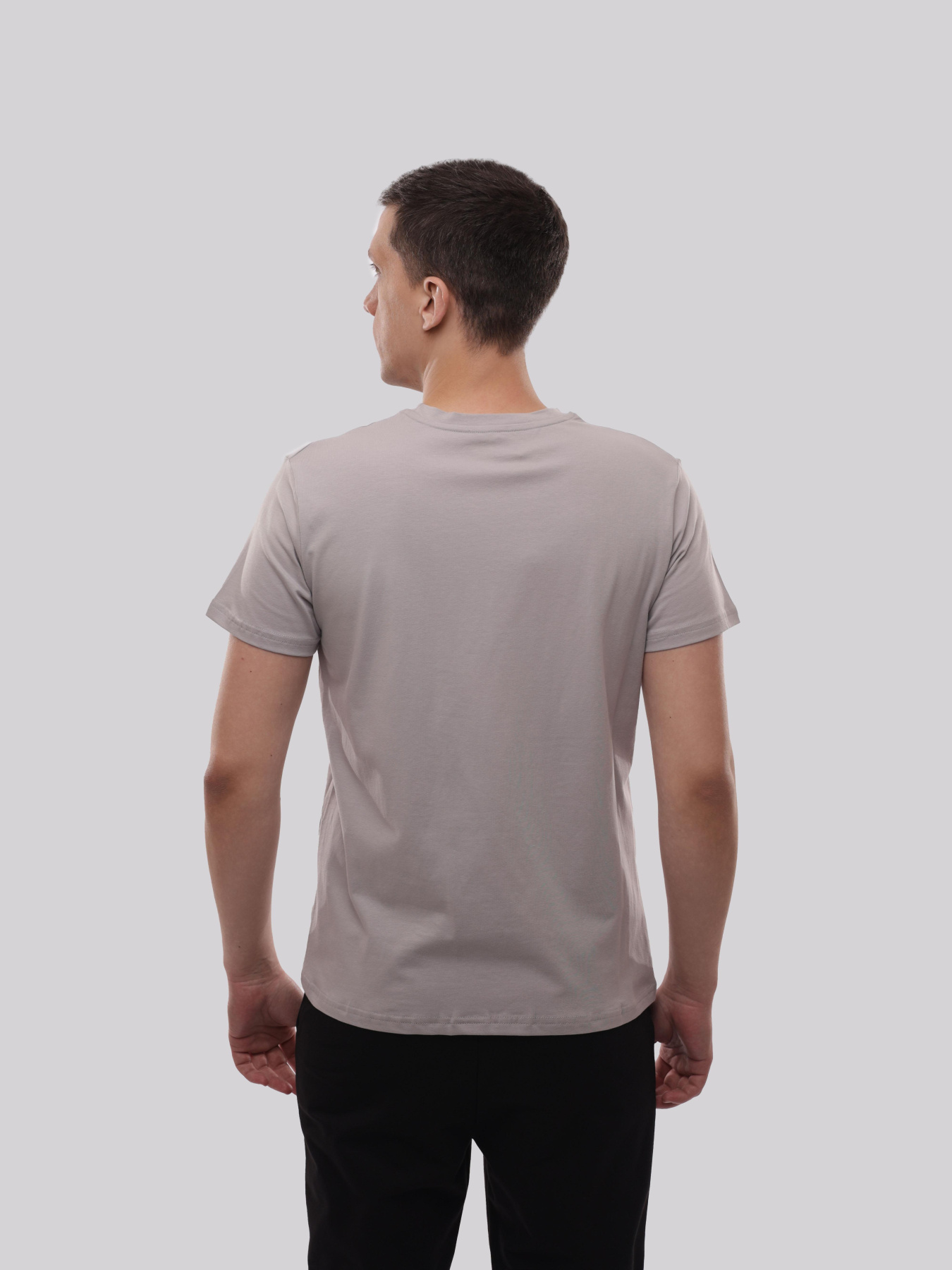 Футболка мужская Серый ADRIAN модель 721843 Фото